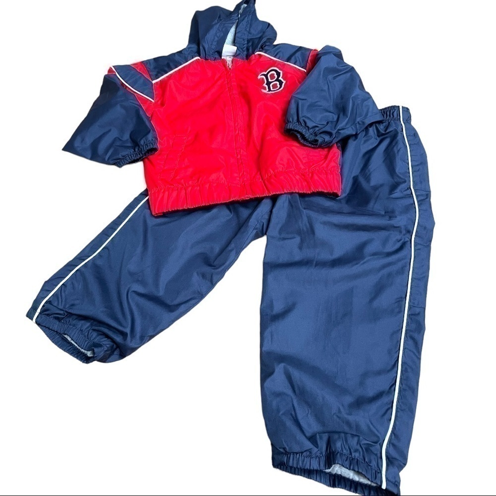 𝅺WINDBREAKER set, Boston Red Sox, size 2T
